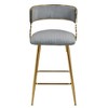 TOAOTBNBOB Upholstered Barstools Set of 2, Comfortable Bar Chairs with Solid Footrest, Kitchen Island Bar Stools with Soft Cushion - 2 of 4