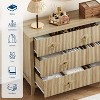 54-Inch Fluted 7-Drawer Wood Dresser Modern Chest of Drawers for Bedroom, Living Room, Hallway & Entryway Storage - 3 of 4