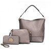 MKF Collection Wren Vegan Leather Women’s Hobo with Pouch and Wristlet Wallet by Mia K- 3 pieces - 2 of 4
