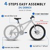 BestParts 24-Inch Mountain Bike with Disc Brakes & 21-Speed Gears, High-Strength Steel Frame Adult Bicycle for Commuting/Trail/Off-Road Cycling, Grey - 3 of 4