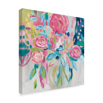Trademark Fine Art -Farida Zaman 'Summer Pink Floral' Canvas Art