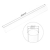 Unique Bargains Lamp Lantern Water Cooling System Acrylic Round Tubes 4 Pcs 10" - 2 of 4