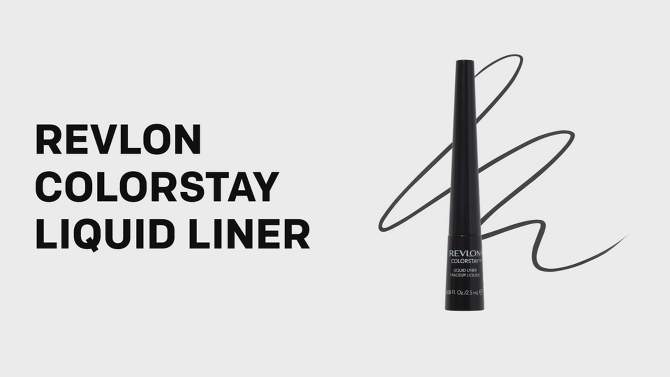 Revlon ColorStay Liquid Liner - 251 Blackest Black - .16 fl oz - 2pk, 2 of 6, play video