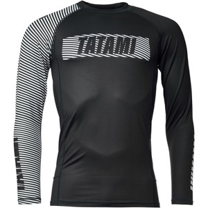 Tatami Fightwear Essential 3.0 Long Sleeve Rashguard - Black/White - 1 of 4