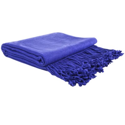 Piccocasa Travel Soft Warm Classic Solid Color Throw Blanket Blue 50 ...
