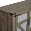 NicBex 4 Rattan Doors Sideboard Buffet Cabinet Wooden Coffee Bar Cabinet with Storage for Kitchen,Living Room - 4 of 4