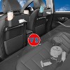 Car Back Seat Organizer with 2 Cup Holders, Napkin Holders with Hook for Travel & Kids - 3 of 4