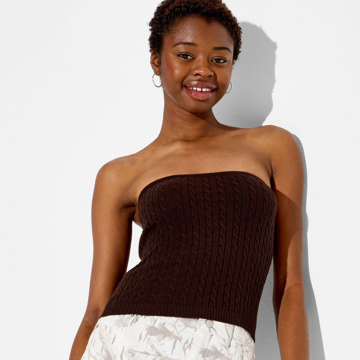 Women's Sleeveless Baby Cable Pullover Sweater - Wild Fable™