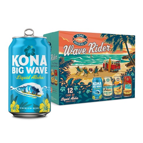 Kona Liquid Wave Rider Variety Pack - 12pk/12 Fl Oz Bottles : Target