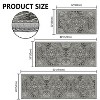 DOMETOUR Kitchen Rugs 3 Piece Set,Non Slip Machine Washable Kitchen Mats,Boho Vintage Kitchen Carpet - 4 of 4