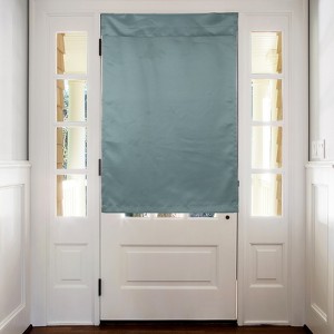 Unique Bargains Tie Up Blackout Privacy Door Curtain 1 Panel - 1 of 4