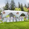 10 X 20Ft Pop Up Canopy Tent, Wedding Party Tent with 6 Removable Sidewalls, Waterproof and UV Protection 50+ Outdoor Canopy Gazebo for Weddings - 2 of 4