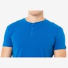 X RAY Men's Basic Henley Neck Short Sleeve T-Shirt - 3 of 3