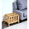 HomeRoots 21" Natural Wood Magazine Basket - 2 of 4
