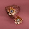 SOHI Women's Crystal Flower Stud Earrings - 2 of 4