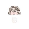 Hudson Baby Girls Thermal Preemie Layette Set 4pc Short Sleeve Outfit, Leopard, Preemie - 3 of 4