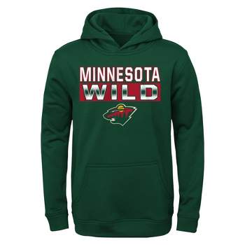 NHL Minnesota Wild Boys' Poly Fleece Hooded Sweatshirt