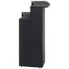 vidaXL Bar Table Black PE rattan Standard Tough Bar Table - 4 of 4