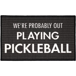 Pavilion Gift Company - Pickleball - 27.5" x 17.75" Floor Mat - Floor Mats - 1 of 4