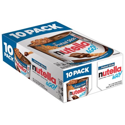 Nutella and Go! Hazelnut Spread with Pretzel Sticks - 19oz/10ct