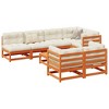 vidaXL Garden Sofa Set - Wax Brown without cushion - 2 of 4