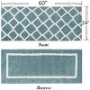 FONTOI Bittman Reversible Bathroom Rugs High Pile Luxrurious Tufted Plush Bath Mat Absorbent Indoor Shower Geometric Design Mat Indoor Room Décor - 3 of 4