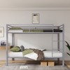 NicBex Bunk Bed,Low Profile Bunk Bed Frame with Ladder and High Guardrail,Twin Size Bed Frame for Kids Teens,No Box Spring Needed - 2 of 4