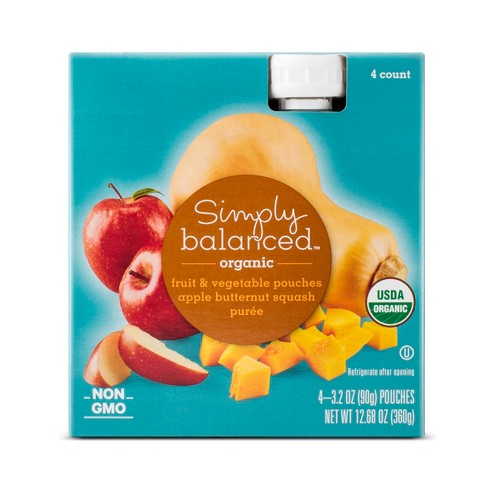 Apple Butternut Squash Pouch 4ct Simply Balanced Target