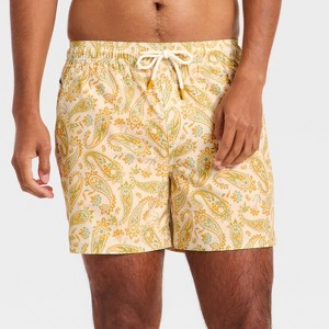 Men's 5'' Swim Trunks with Boxer Brief Liner - Goodfellow & Co™ - 1 of 3