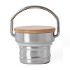 Elemental® Classic Stainless Steel 25-Oz. Water Bottle Thermos with Screw-on Lid and Metal Ring - 2 of 4