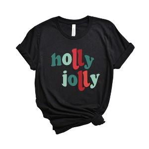 Simply Sage Market Women's Holly Jolly Colorful Short Sleeve Graphic Tee - 1 of 4