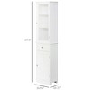 Resenkos Bathroom Storage Cabinet, Narrow Storage Unit, Floor Cabinet for Bathroom, Living Room, Entryway, Kitchen, White - 3 of 4