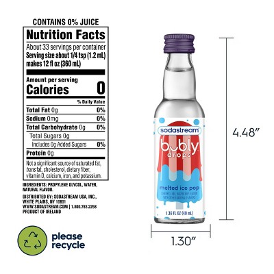 SodaStream 1.36 fl oz bubly Melted Ice Pop Drops