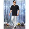 Lars Amadeus Men's Metallic Slim Fit Night Club Disco Shiny Faux Leather Pants - 3 of 4