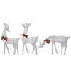 vidaXL Christmas Decoration Reindeer Family Christmas Lighting with LEDs Mesh - Silver 3 - 3 of 4