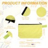 Unique Bargains Canvas Plain Zipper Toiletry Makeup Organizing Bags 8 Pcs - 2 of 4