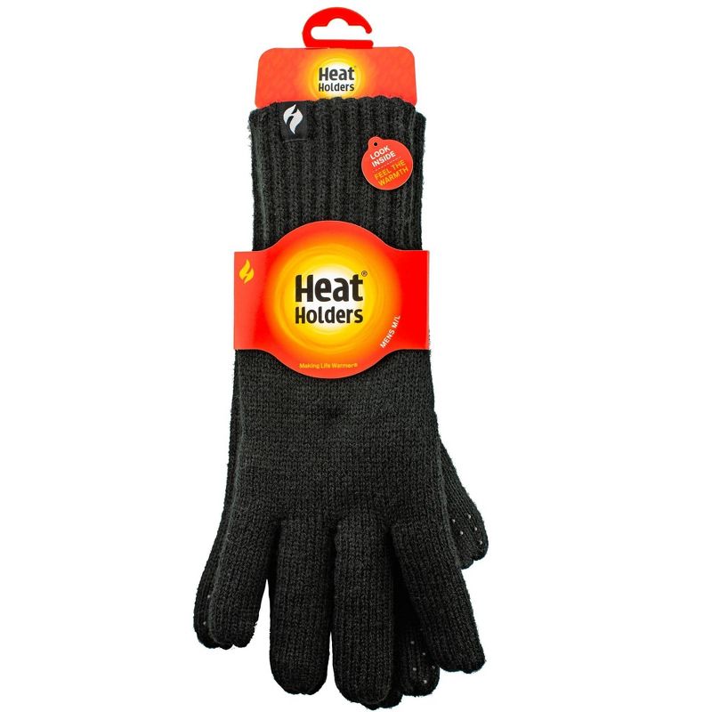 Men's Chase Flat Knit Silicone Grip Solid Glove, 2 of 3