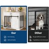 Dog Crate Furniture, Heavy Duty Dog Kennel with Sliding Barn Door, Decorative Pet House End Table - 4 of 4