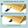 Tractor Bucket Protector 2pcs Ski Edge Protector Turf Tamer Skid Protector, Heavy Duty Steel Bucket Edge Anti-Skid Device, Bucket Attachment Green - 4 of 4