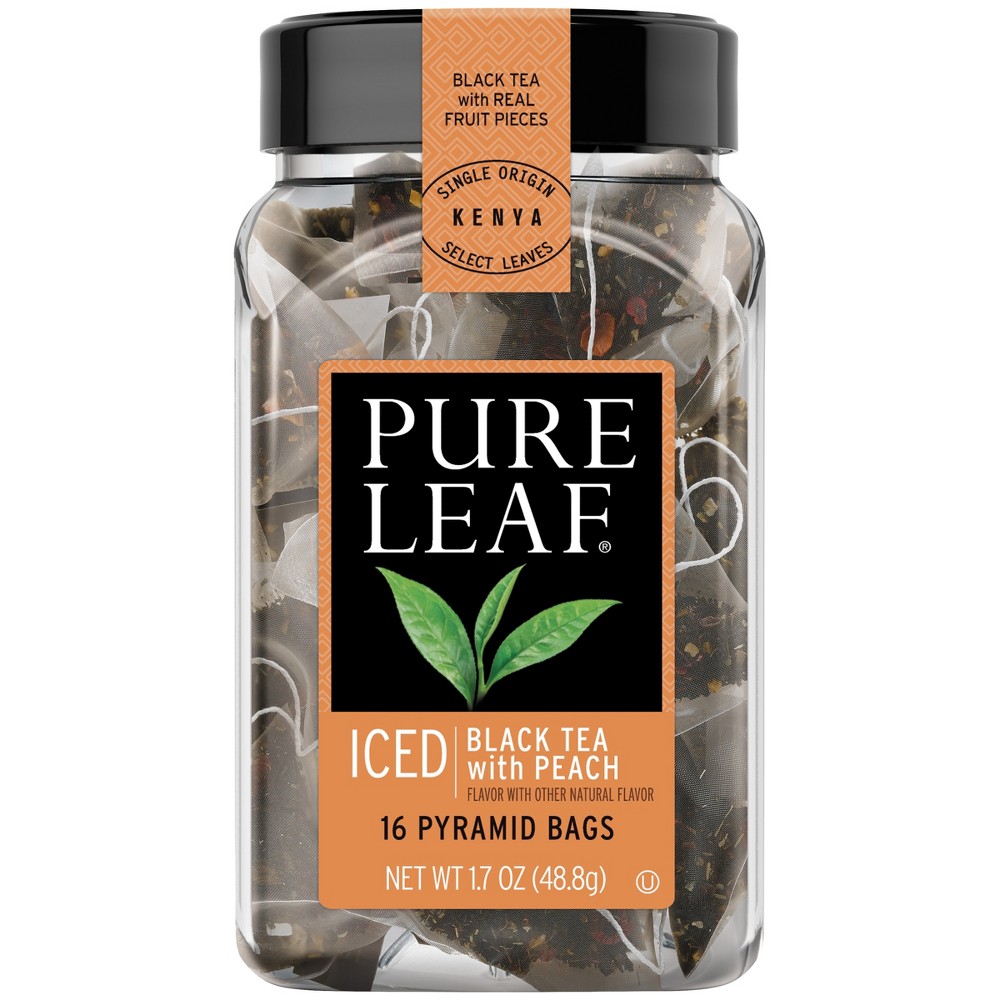 UPC 041000584114 - Pure Leaf Black Tea with Peach in Pyramid Bags 16ct ...