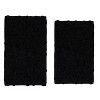 Bell Flower Collection Tufted Bath Rugs, Extra Soft and Absorbent, Non-Slip Bath Mats, Machine Washable Bath Mats,, 2 Piece Set(M+L), Black - 2 of 4