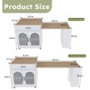 80" Expandable Kitchen Island with Marble Countertop, Dining Table Extension, Storage Cabinet, Drawers & USB for Dining Room or Kitchen - 4 of 4
