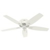 Hunter Newsome 52" Lighted Ceiling Fan Fresh White Finish - 3 of 4