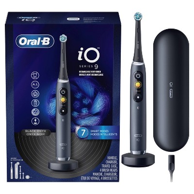 Oral-b Io Series 9 Electric Toothbrush With 4 Brush Heads - Onyx Black ...