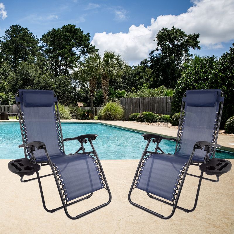 Zero Gravity Lounge Chairs- Set of 2, 2 of 4