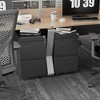Aobabo 2 Drawer File Cabinet, Lockable Metal Filing Cabinet with Wheels for Home Office, Legal/Letter Size, Required Assembled,Black - 3 of 4