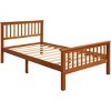 Streamdale Wood Platform Bed with Headboard and Footboard (Oak) - 4 of 4