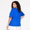 Women's Short Sleeve V-Neck Graphic Mesh Jersey Shirt - Wild Fable™ - 3 of 3