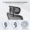 Okak Modern Adjustable High Back Computer Office Chair with Headrest & Lumbar Support,Swivel Ergonomic Task Chair for Office,Study,Studio - 4 of 4