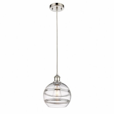 Rochester - 1 Light Cord Hung Mini Pendant In Industrial Style-9.88 Inches Tall and 8 Inches Wide